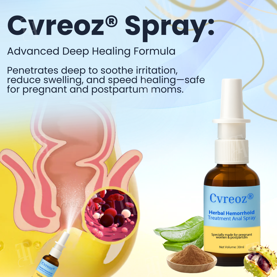 🏷️ EXCLUSIVE DEAL! 50% OFF - Cvreoz® Herbal Hemorrhoid Treatment Anal Spray + Wipes